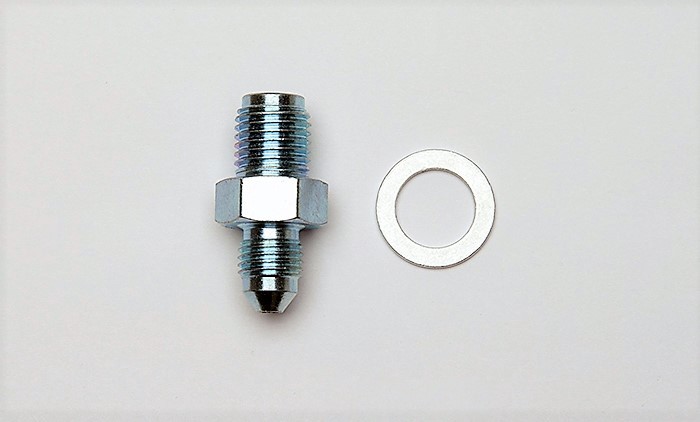 Wilwood 220-14204 - Fitting Kit Adaptor -3 JIC to 7/16-20 Male w/ Crush Washer