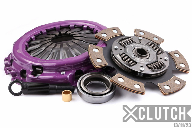 XCLUTCH XKNI24007-1R - 89-94 Nissan Skyline GT-R 2.6L Stage 2R Extra HD Sprung Ceramic Clutch Kit