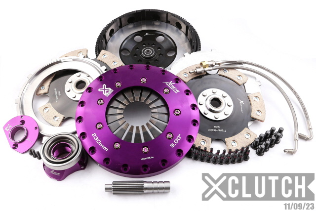 XCLUTCH XKPR23601-2E - 91-92 Porsche 911 Turbo 3.3L 9in Twin Solid Ceramic Clutch Kit