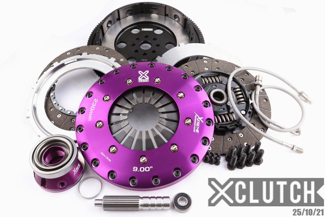 XCLUTCH XKSU23623-2A - 15-21 Subaru WRX STi Base 2.5L 9in Twin Sprung Organic Clutch Kit
