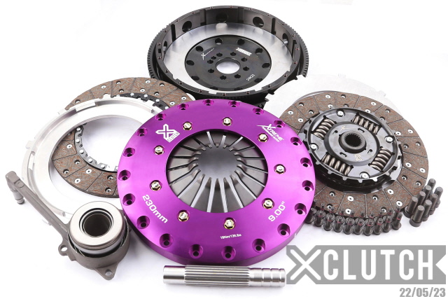 XCLUTCH XKVW23698-2A - 08-09 Audi A3 Sportback 2.0L 9in Twin Sprung Organic Clutch Kit