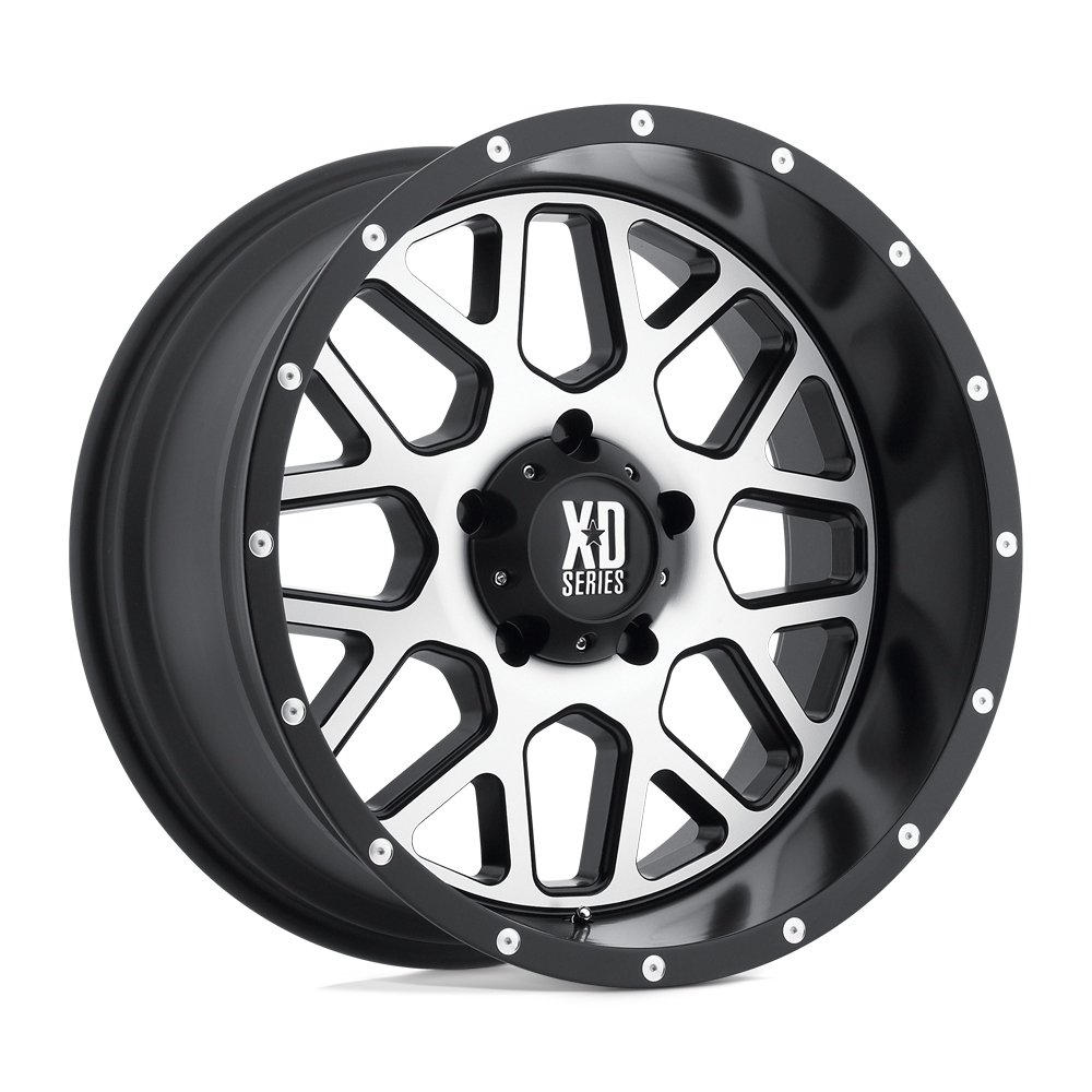 XD Wheels XD82021268544N - Xd820 Grenade 20X12 Satin Black Machined Face XD Wheels XD82021268544N - Xd820 Grenade 20X12 Satin Black Machined Face