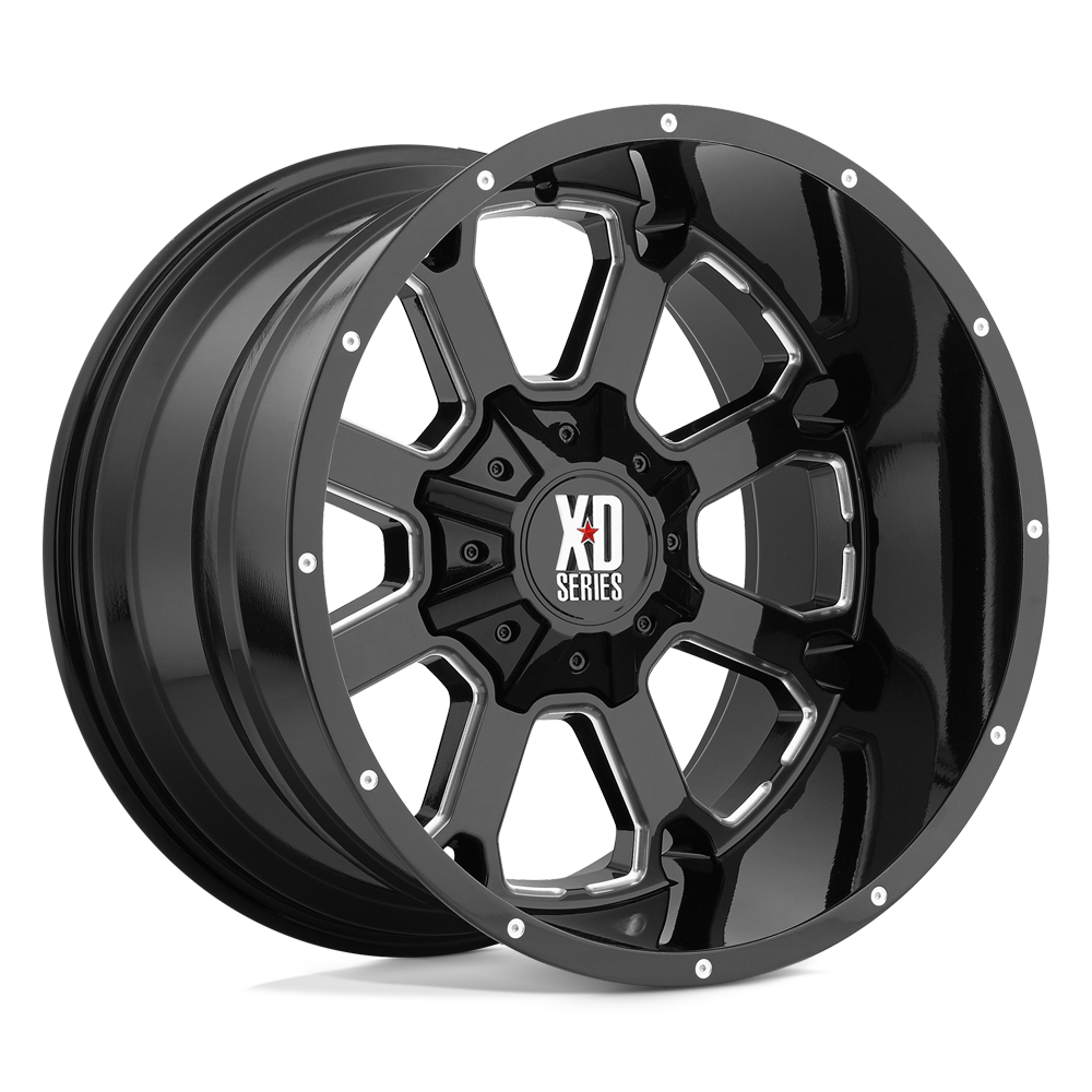 XD Wheels XD82529086300 - Xd825 Buck 25 20X9 Gloss Black Milled