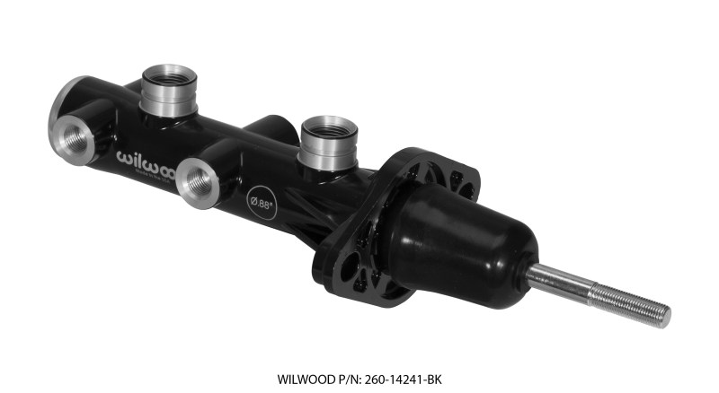 Wilwood 260-14241-BK - Tandem Remote Master Cylinder - 7/8in Bore Black