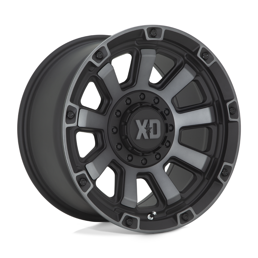 XD Wheels XD85221035418N - Xd852 Gauntlet 20X10 Satin Black With Gray Tint
