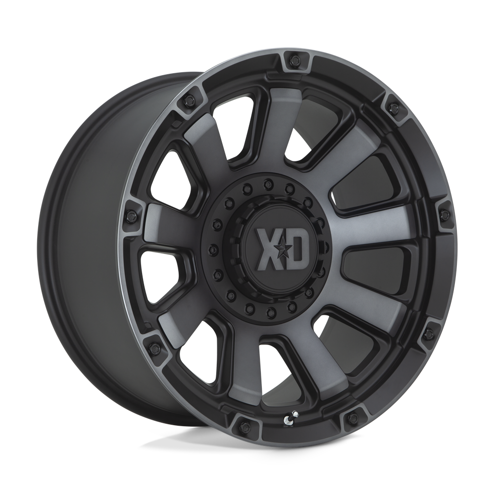 XD Wheels XD85221067418N - Xd852 Gauntlet 20X10 Satin Black With Gray Tint