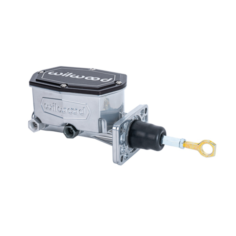Wilwood 260-16791-P - Compact Tandem Master Cylinder w/ Mopar 4 Bolt Flange w/ Pushrod 15/16in Bore - Chrome