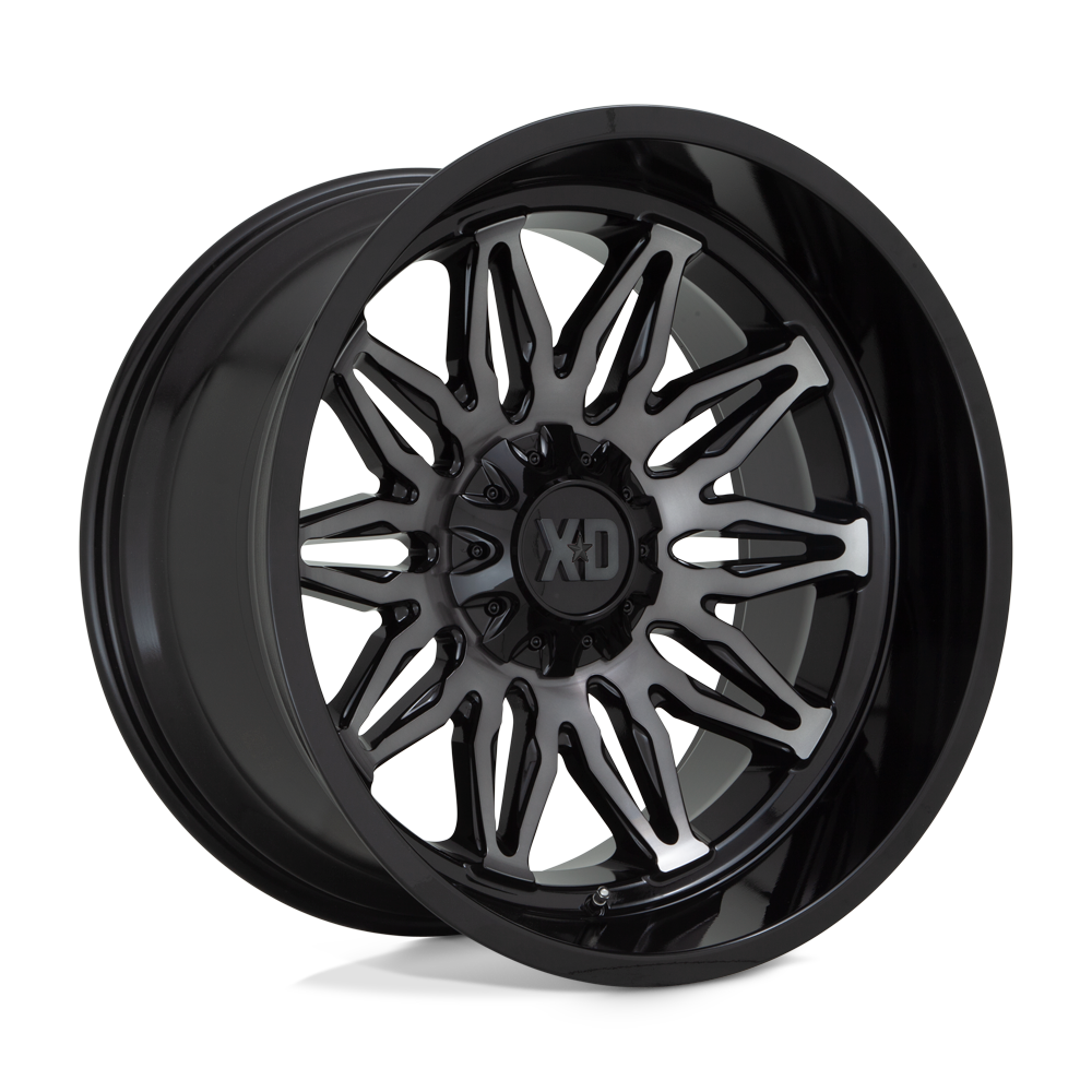 XD Wheels XD85922067418N - Xd859 Gunner 22X10 Gloss Black Machined With Gray Tint