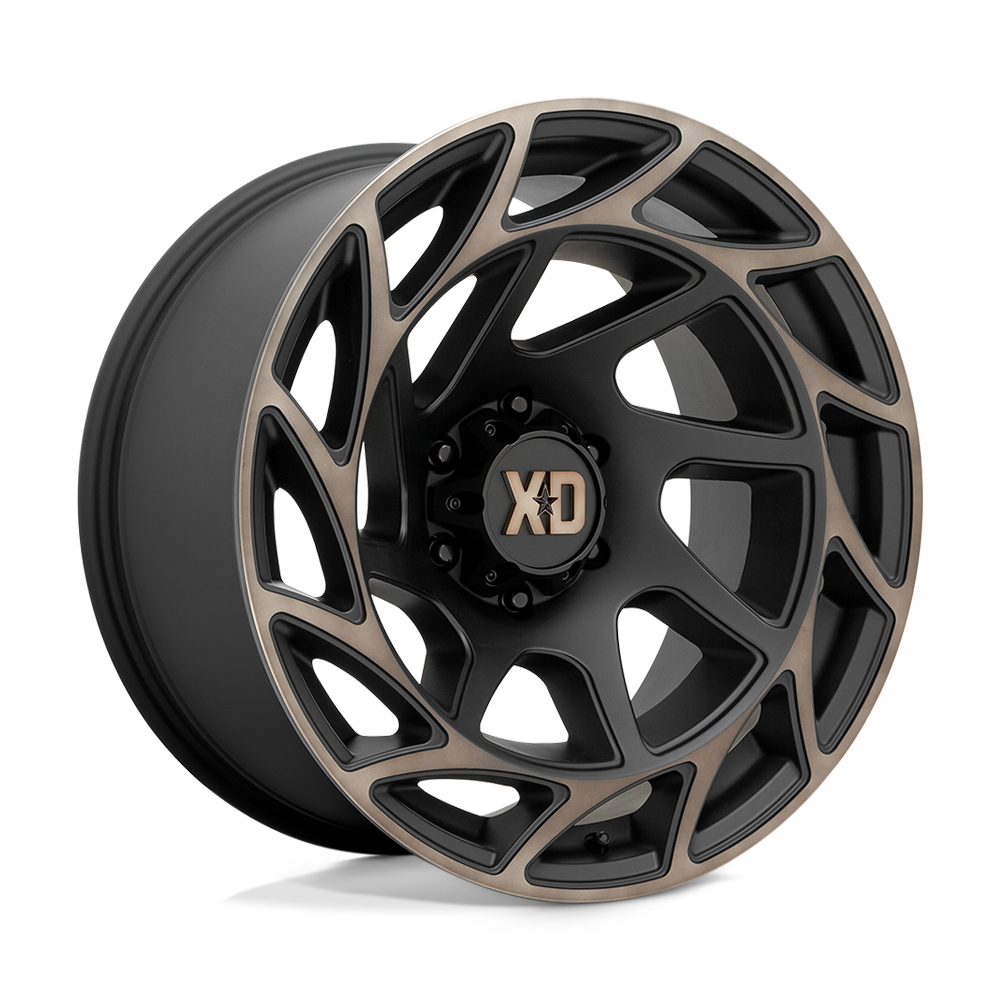 XD Wheels XD86021068618N - Xd860 Onslaught 20X10 Satin Black With Bronze Tint