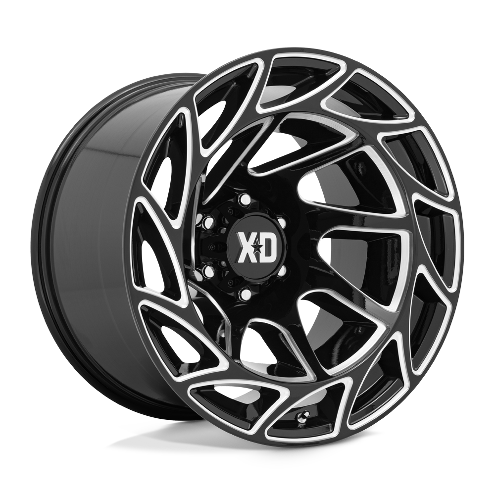 XD Wheels XD86021268344N - Xd860 Onslaught 20X12 Gloss Black Milled