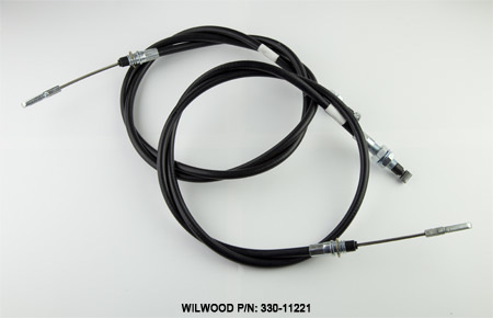 Wilwood 330-11221 - Parking Brake Cable Kit Internal P-Brake 2005-10 Mustang