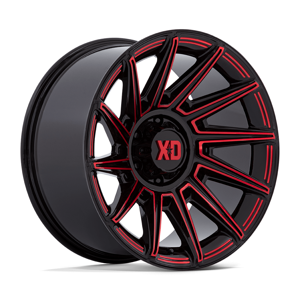 XD Wheels XD867BQ20106818N - Xd867 Specter 20X10 Gloss Black With Red Tint