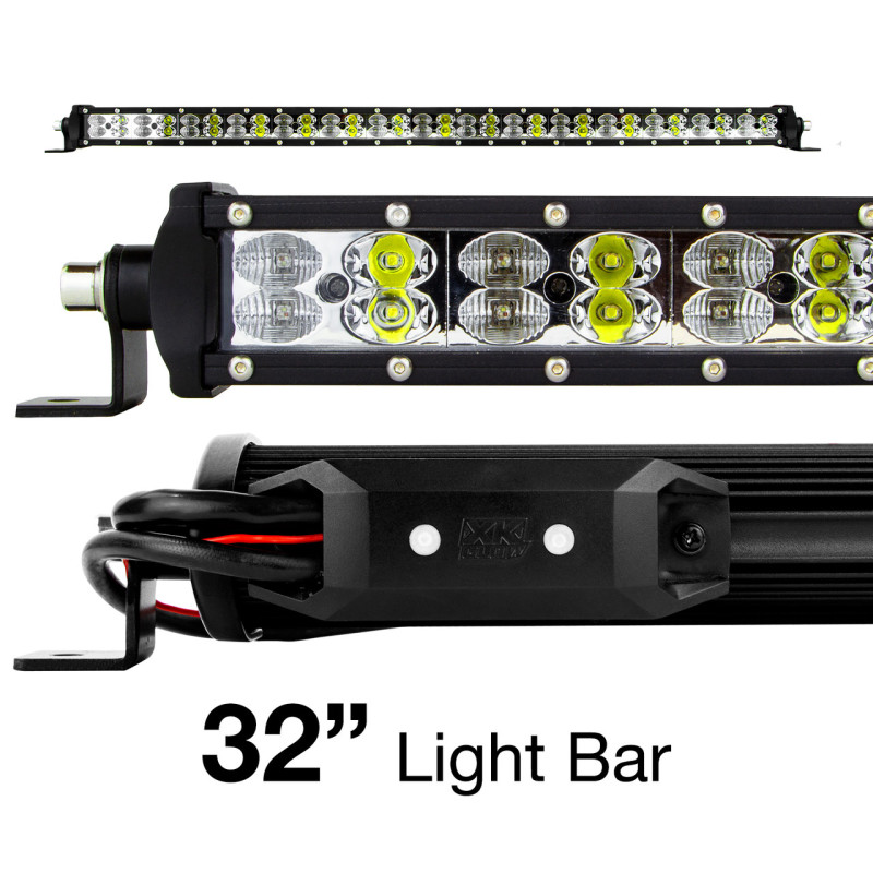 XKGLOW XK-BAR-32 - XK Glow RGBW Light Bar High Power Offroad Work/Hunting Light w/ Bluetooth Controller 32In