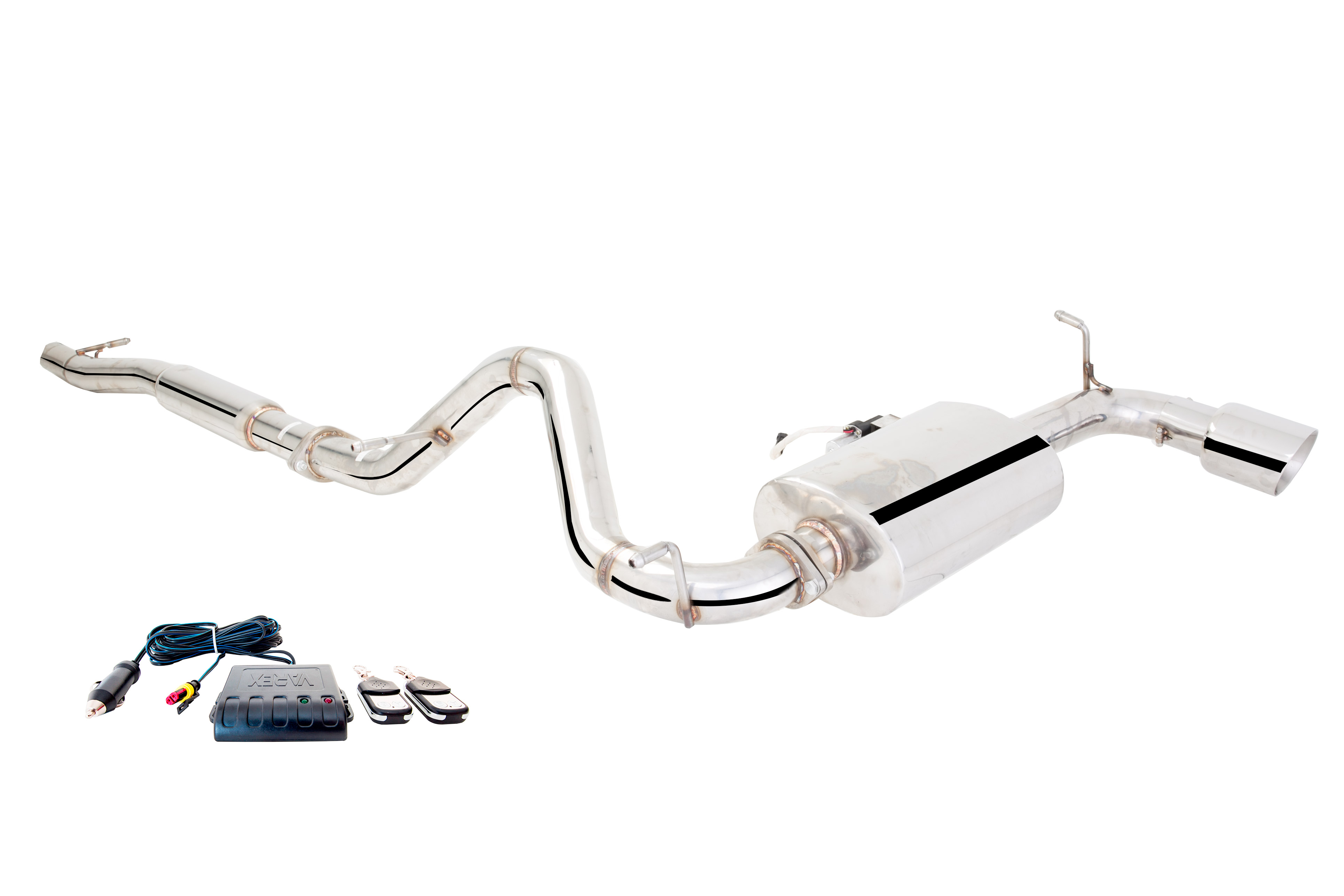 XFORCE ES-JW12-VMK-CBS - Jeep Wrangler 2012 on 21/2" Stainless Steel Cat Back System with Varex Muffler (Four Door Only); Exhaust System Kit