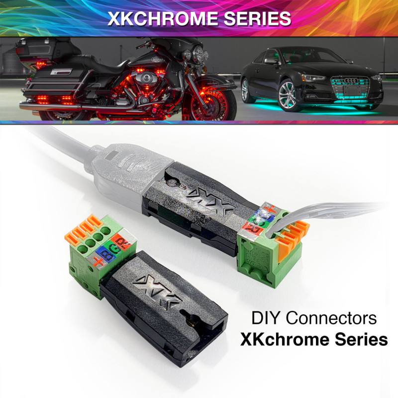 XKGLOW XK-4P-DIY - XK Glow 4 Pin DIY Connectors