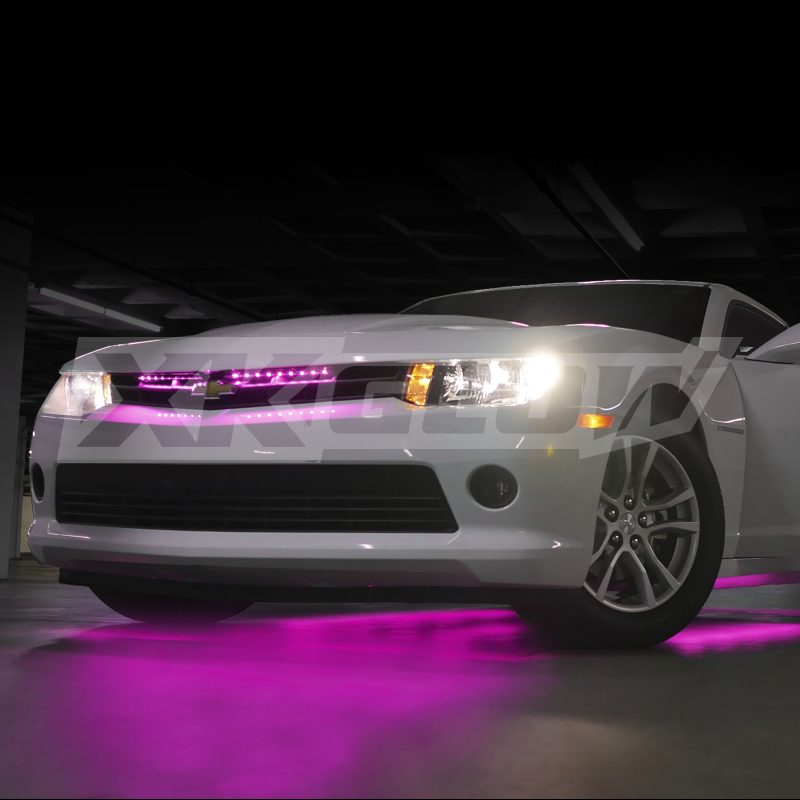 XKGLOW XK041005-P - XK Glow Strip Single Color Underglow LED Accent Light Car/Truck Kit Pink - 8x24In Tube Car + 4x8In XKGLOW XK041005-P - XK Glow Strip Single Color Underglow LED Accent Light Car/Truck Kit Pink - 8x24In Tube Car + 4x8In
