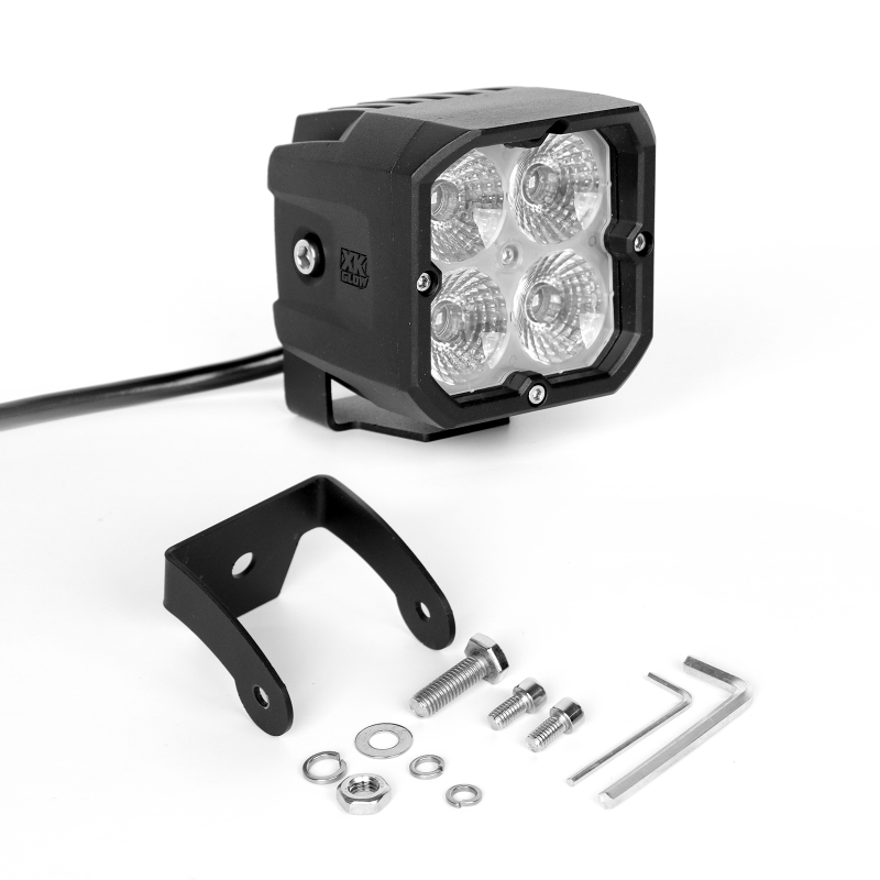 XKGLOW XK065001-FL - XK Glow XKchrome 20w LED Cube Light w/ RGB Accent Light - Flood Beam XKGLOW XK065001-FL - XK Glow XKchrome 20w LED Cube Light w/ RGB Accent Light - Flood Beam