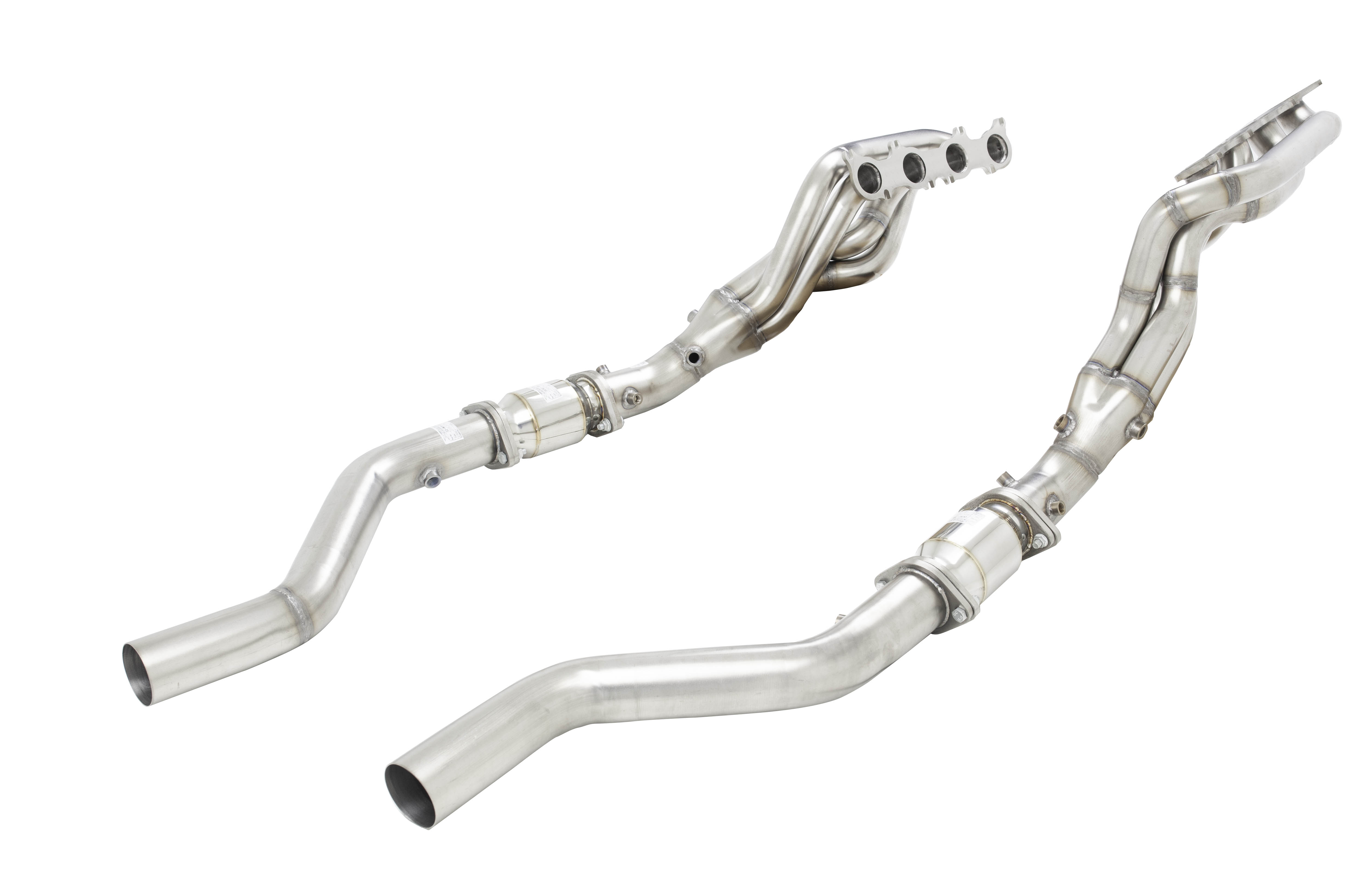XFORCE H2-FM19-KITB - Ford Mustang GT 2018- (Euro emissions spec) Stainless Steel 1"7/8 Header kit with High Flow Metallic Cats (2 bolt outlet flange); Exhaust Header