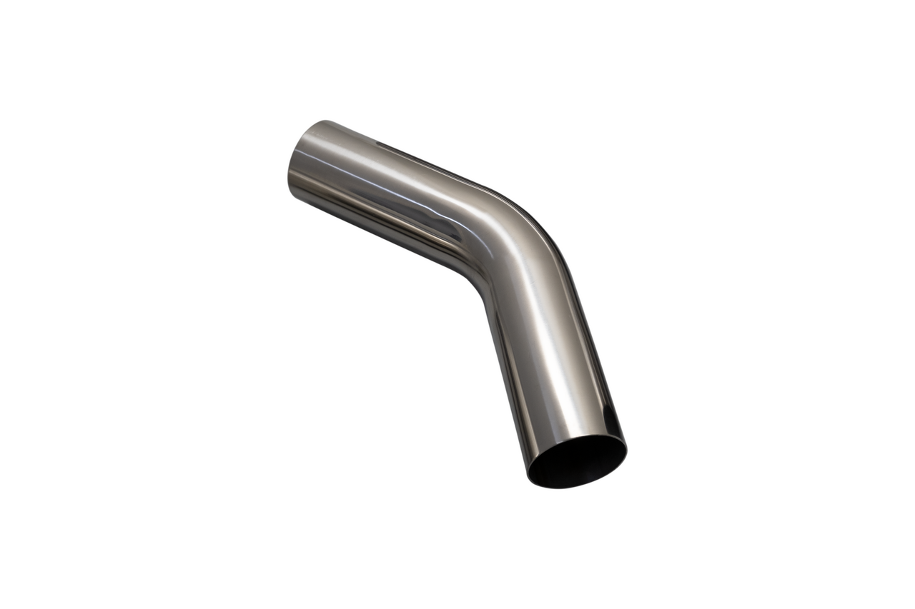 XFORCE MS250-45 - Mandrel Bend  304SS Polished 2.5"  45 degree 1.5D 6" Leg