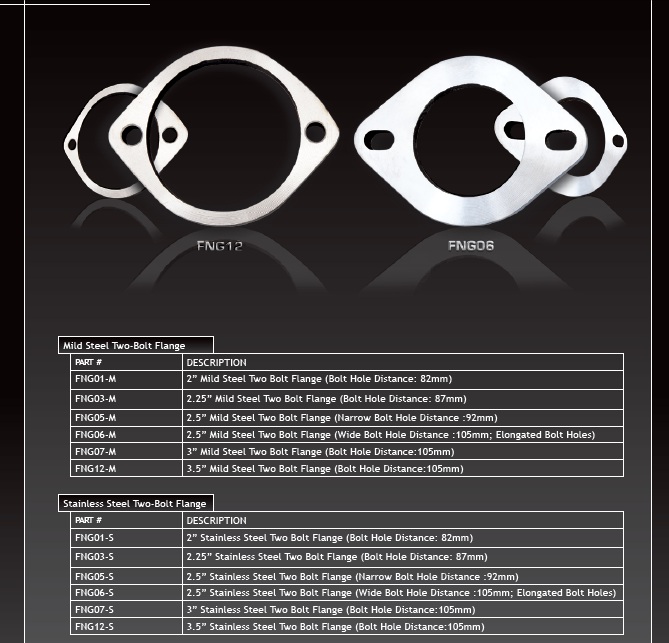 XFORCE FNG12-M - 3.5" 2 Bolt Flange M/Steel; Exhaust Flange XFORCE FNG12-M - 3.5" 2 Bolt Flange M/Steel; Exhaust Flange