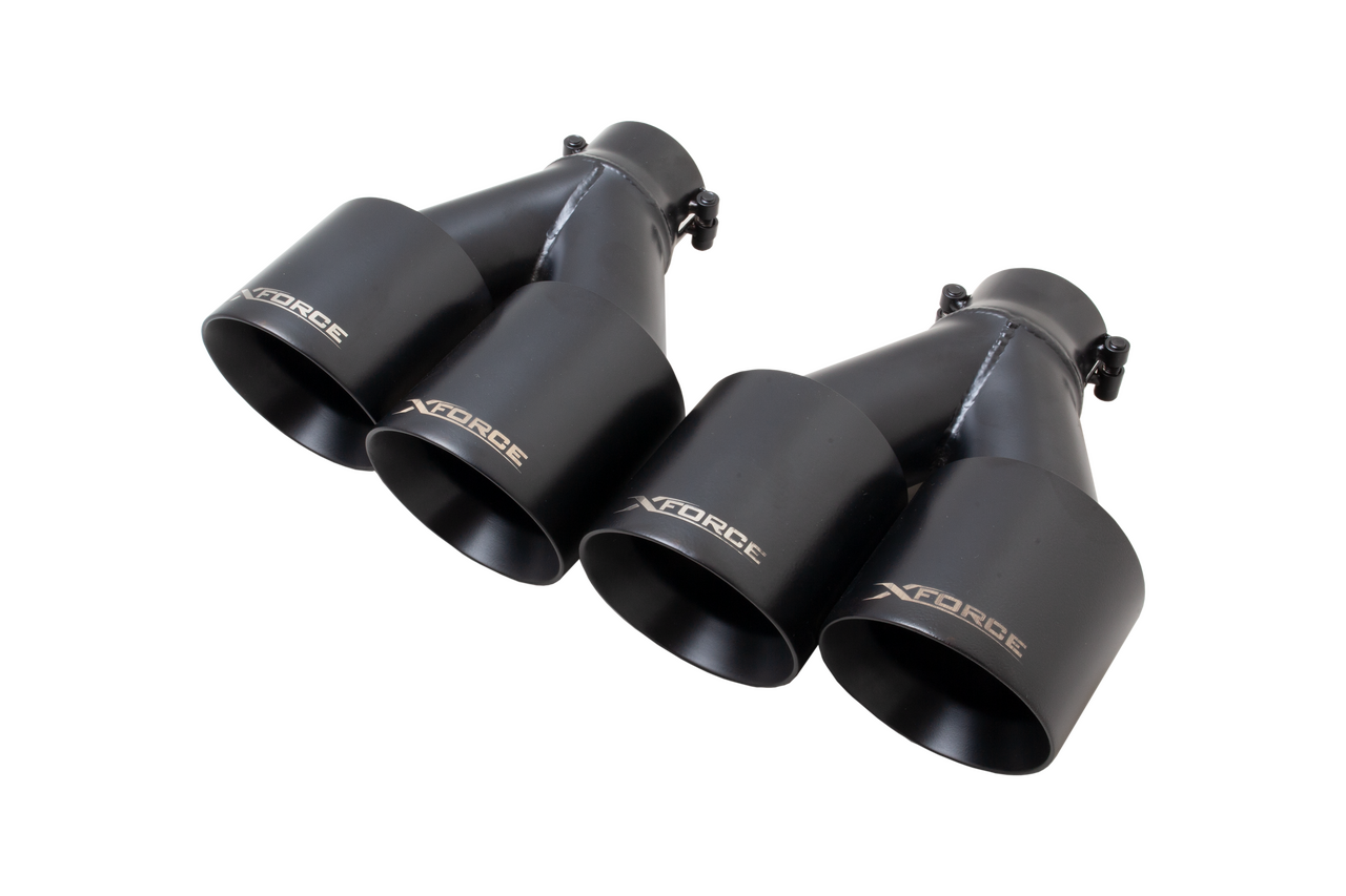 XFORCE ESSW27BLKTP - Subaru WRX 2011- Sedan Black Tip Option (for  system only will NOT fit OEM)