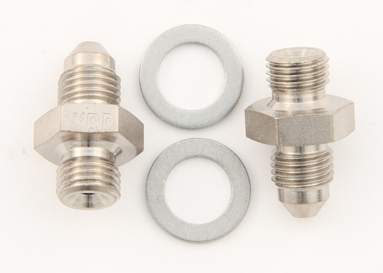 Xrp-Xtreme Racing 402733 - 3/8-24 to #3 Stl Crush Washer Seal Adapter (Pr)