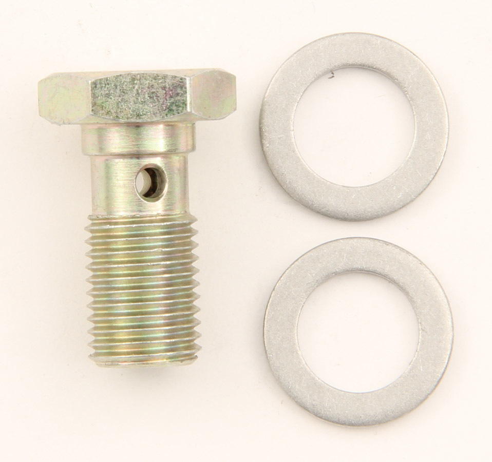 Xrp-Xtreme Racing 494303 - Banjo Bolt - Single Banjo - 3/8-24 in Thread - Washers Included - Steel - Cadmium - Each