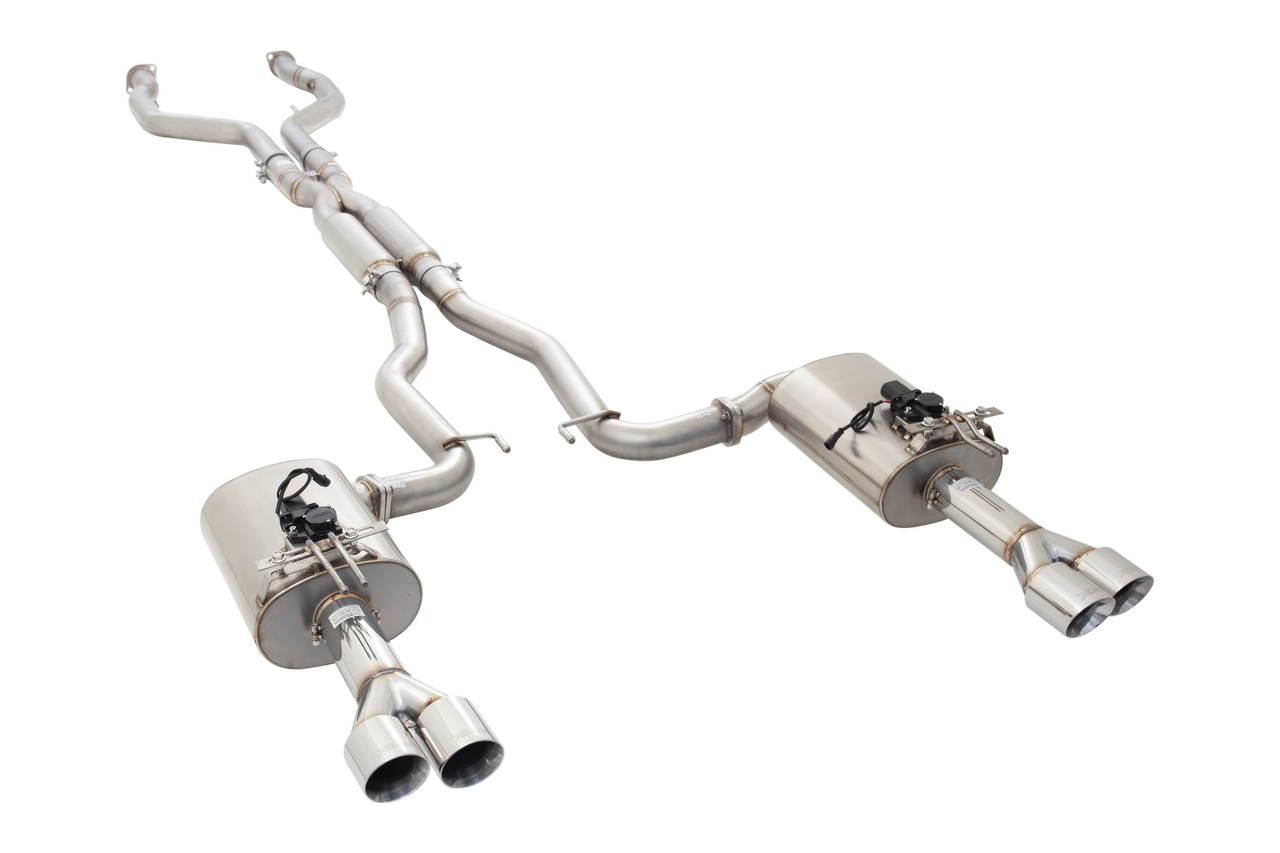 XFORCE ESVF73UTEVKCS - Holden Commodore SS, SS-V Stainless Steel Twin 3" System With Hot-Dog Centre Muffler & Varex Rear Mufflers