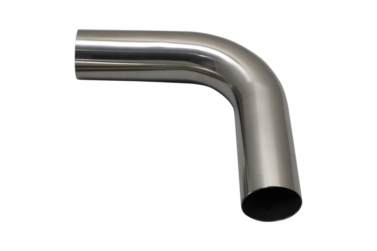 XFORCE MS400-90 - Mandrel Bend? 304SS Polished 4"? 90 degree 1.5D 6" Leg