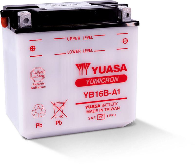 Yuasa Battery YUAM22161 - Yuasa YB16B-A1 Yumicron 12-Volt Battery