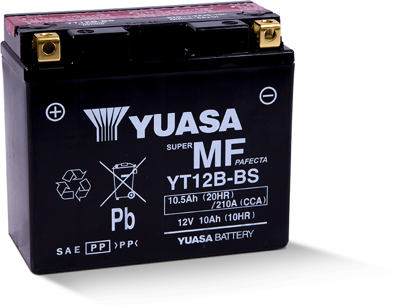Yuasa Battery YUAM6212B - Yuasa YT12B-BS Maintenance Free 12-Volt AGM Battery w/Bottle Yuasa Battery YUAM6212B - Yuasa YT12B-BS Maintenance Free 12-Volt AGM Battery w/Bottle