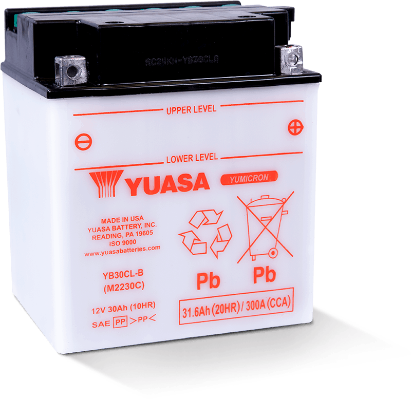 Yuasa Battery YUAM2230CTWN - Yuasa YB30CL-B Yumicron CX 12-Volt Battery Yuasa Battery YUAM2230CTWN - Yuasa YB30CL-B Yumicron CX 12-Volt Battery