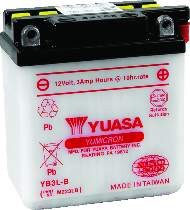 Yuasa Battery YUAM223LB - Yuasa YB3L-B Yumicron 12-Volt Battery Yuasa Battery YUAM223LB - Yuasa YB3L-B Yumicron 12-Volt Battery