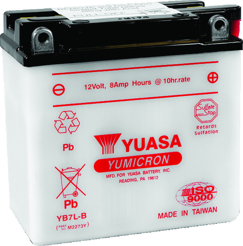 Yuasa Battery YUAM2273Y - Yuasa YB7L-B Yumicron 12-Volt Battery Yuasa Battery YUAM2273Y - Yuasa YB7L-B Yumicron 12-Volt Battery