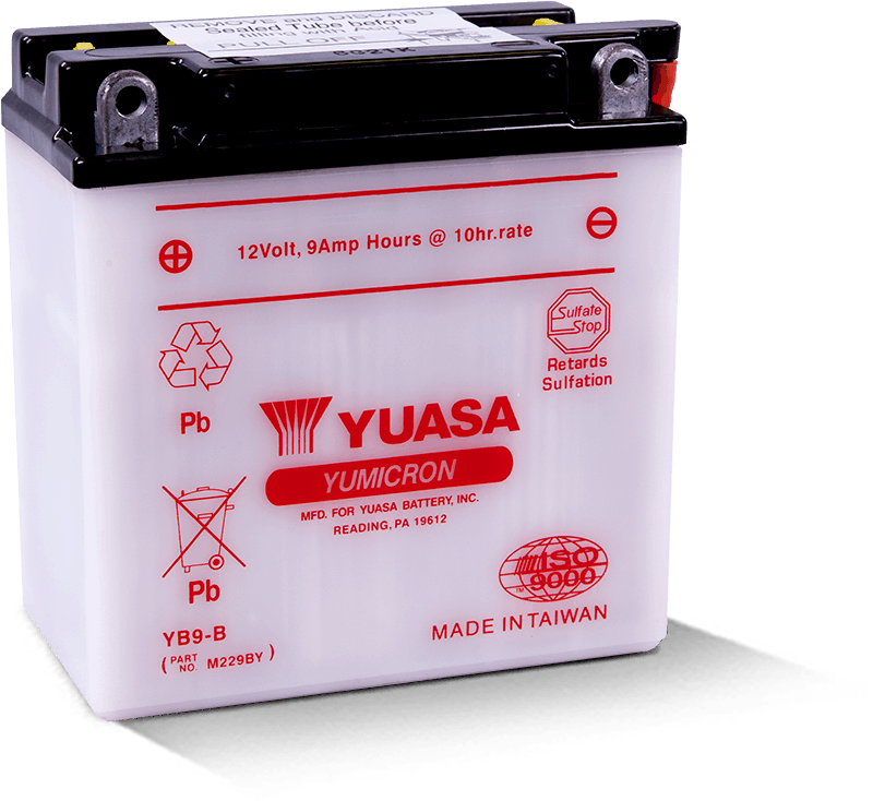 Yuasa Battery YUAM229BY - Yuasa YB9-B Yumicron 12-Volt Battery