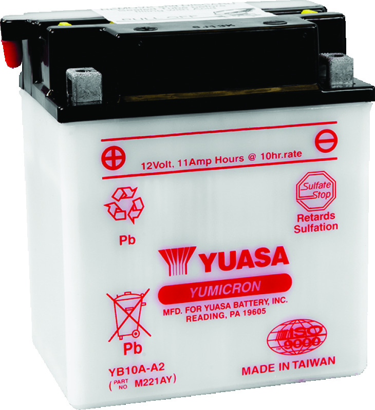 Yuasa Battery YUAM221AY - Yuasa YB10A-A2 Yumicron 12-Volt Battery
