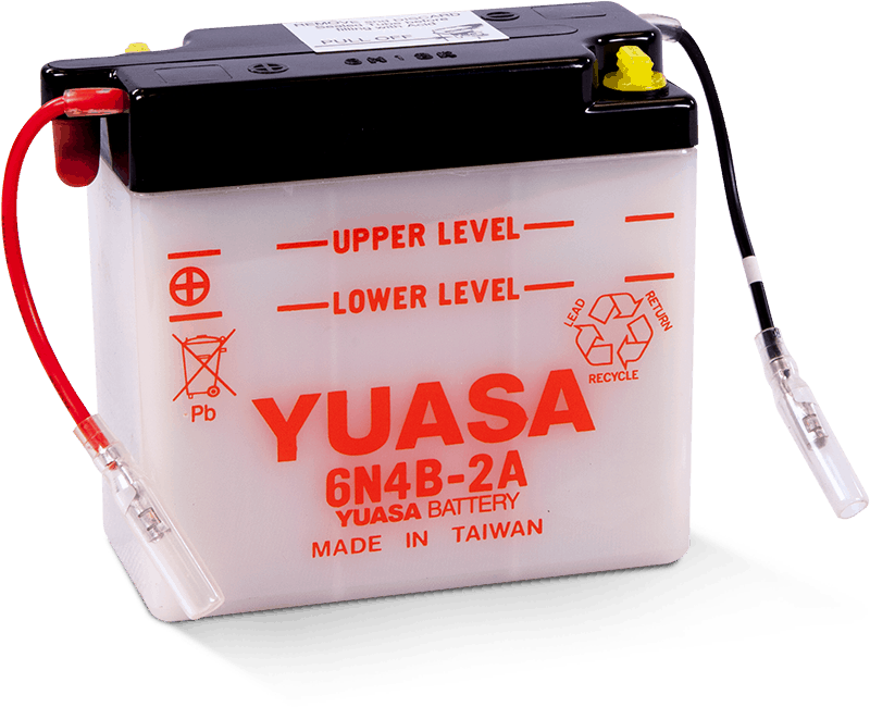 Yuasa Battery YUAM26B4B - Yuasa 6N4B-2A Conventional 6-Volt Battery