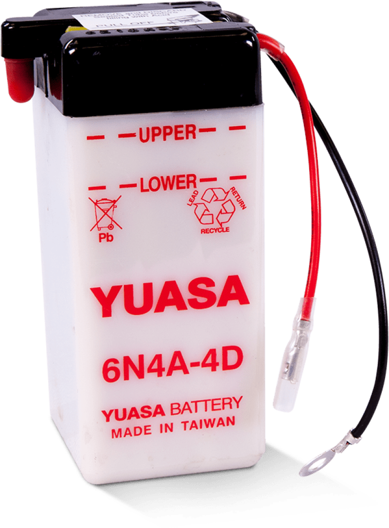 Yuasa Battery YUAM26A4B - Yuasa 6N4A-4D Conventional 6-Volt Battery