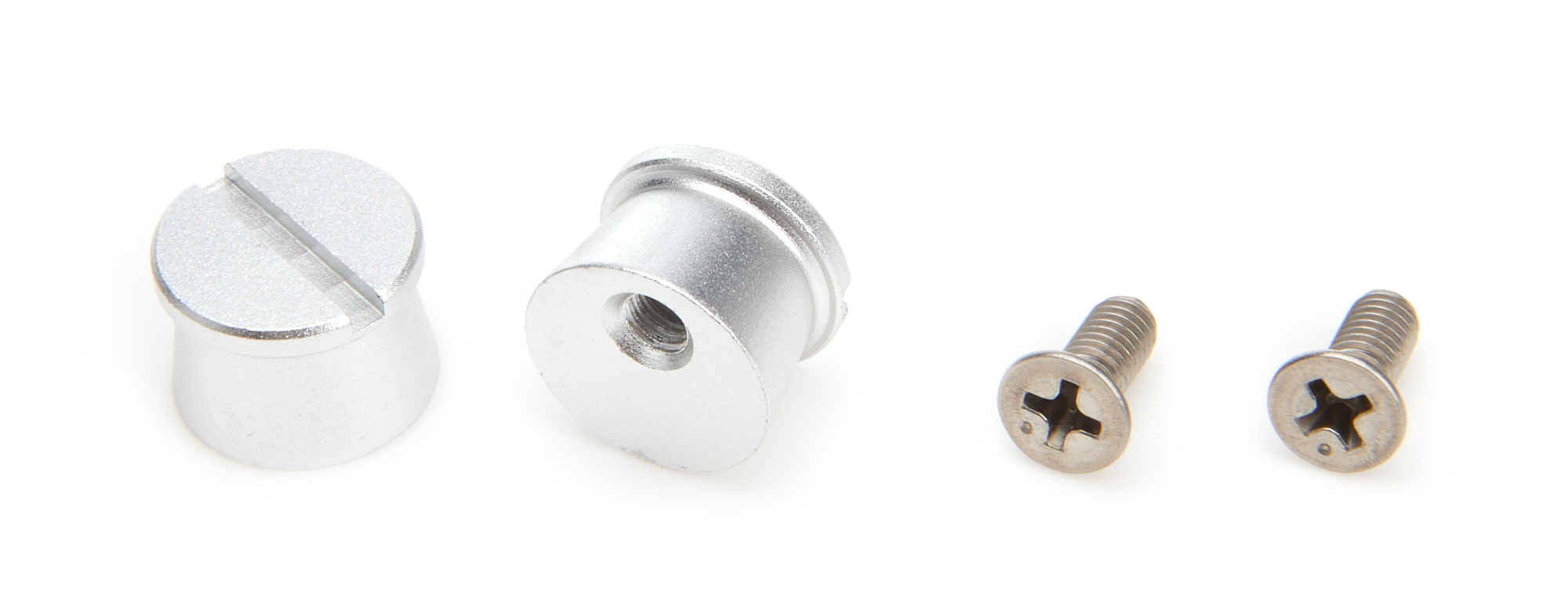 Zamp TEARPOST-R1 - Helmet Tear Off Post - Hardware Included - Aluminum - Clear Anodized - Pair