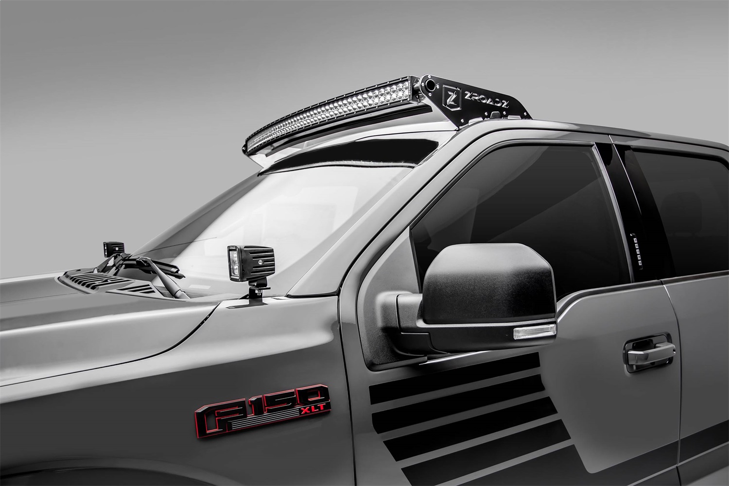 ZROADZ Z335662-KIT-C - Front Roof LED Kit; Incl. [1] 52 in. LED Curved Double Row Light Bar And Universal Wiring Harness;