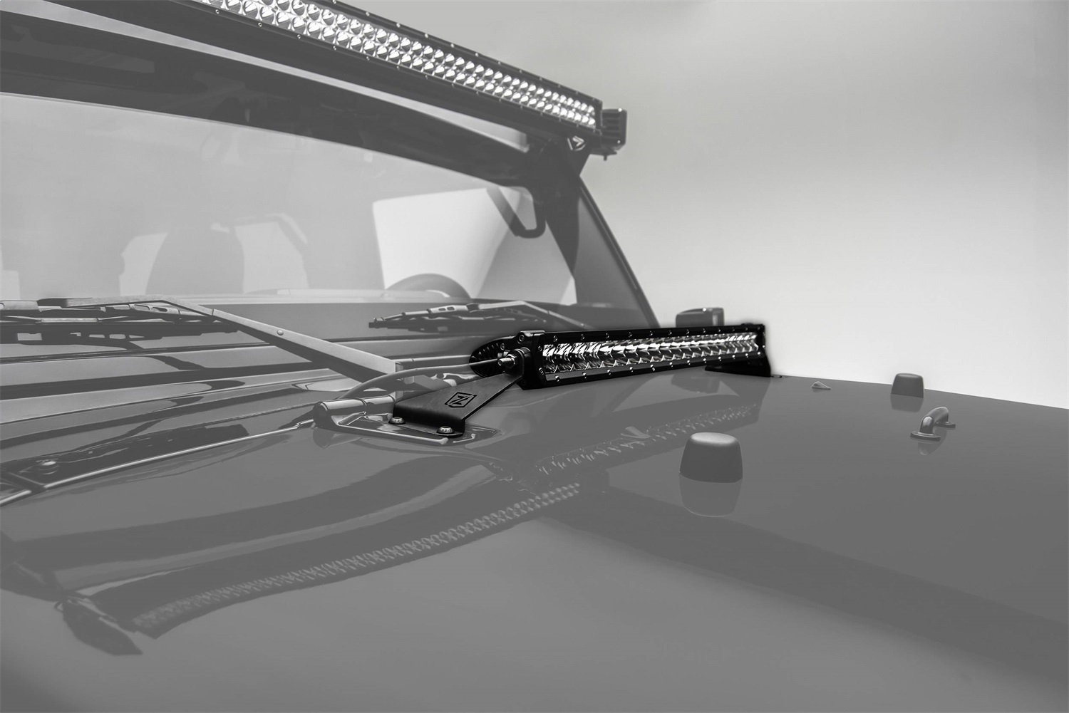 ZROADZ Z344811-KIT - JEEP WRANGLER JK JEEP Wrangler Hood Hinge Top LED Mount Kit ZROADZ Z344811-KIT - JEEP WRANGLER JK JEEP Wrangler Hood Hinge Top LED Mount Kit