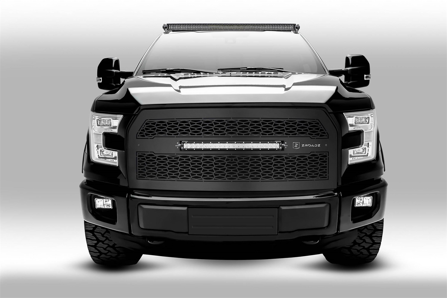 ZROADZ Z335731-KIT-C - FORD F150 Front Roof Top LED 50" curved Light Bar Kit ZROADZ Z335731-KIT-C - FORD F150 Front Roof Top LED 50" curved Light Bar Kit