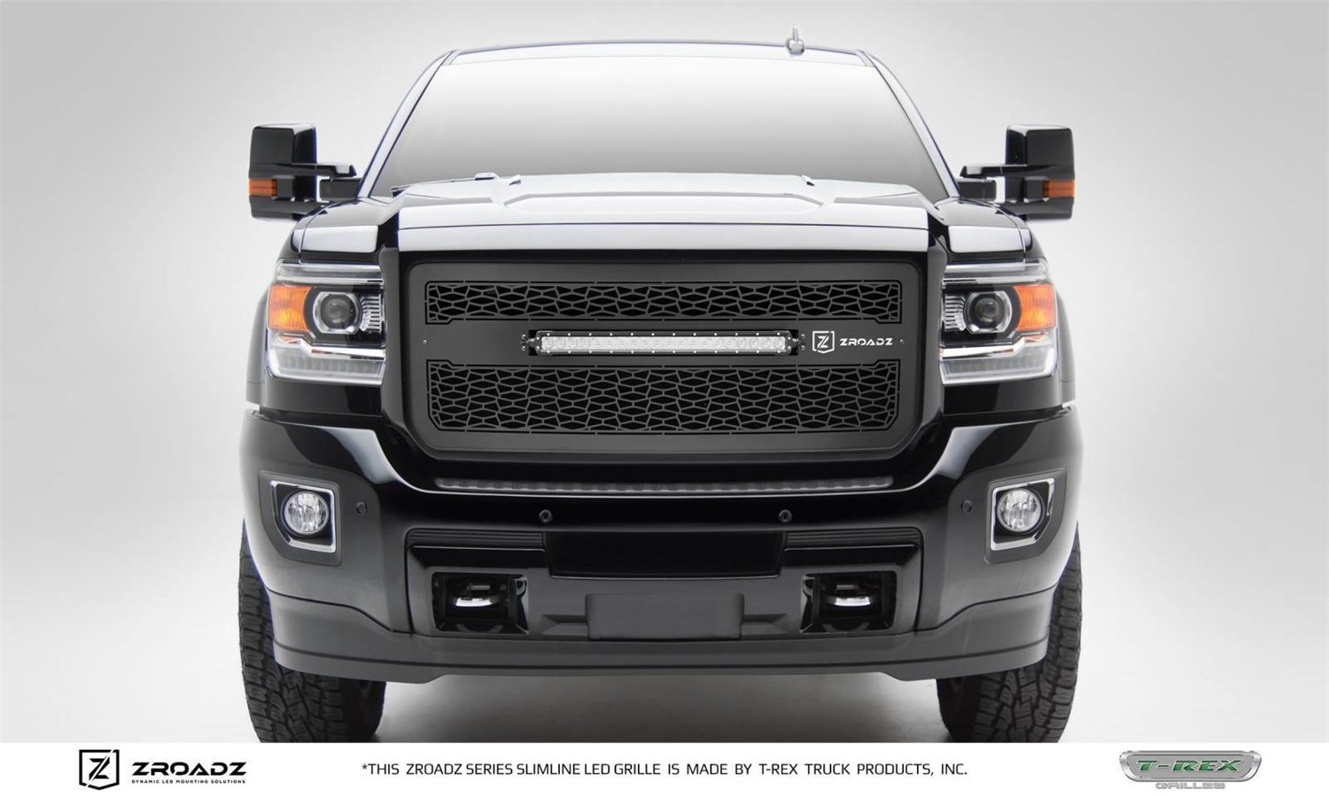 ZROADZ Z312111 - Main Grille; Incl. [1] 20 in. LED Straight Single Row Slim Light Bar And Universal Wiring Harness;