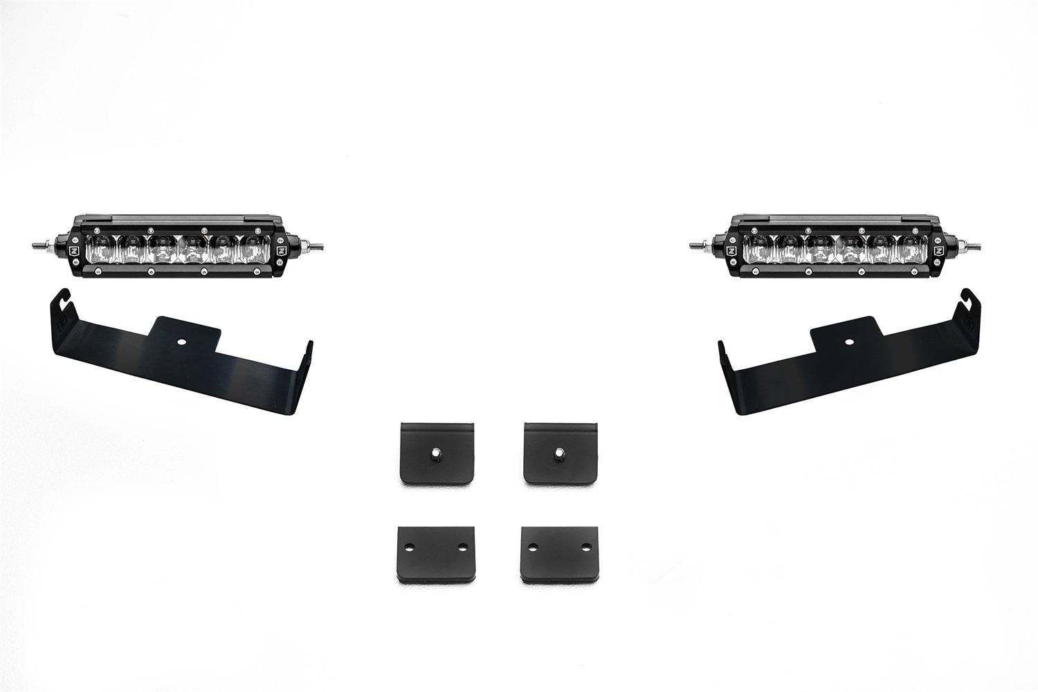 ZROADZ Z310006-KIT - Universal Panel Clamp LED Kit, Black, Mild Steel, Bolt-On, Includes (2) 6 Inch LED Straight Single Row Slim Light Bars and Universal Wiring Harness ZROADZ Z310006-KIT - Universal Panel Clamp LED Kit, Black, Mild Steel, Bolt-On, Includes (2) 6 Inch LED Straight Single Row Slim Light Bars and Universal Wiring Harness