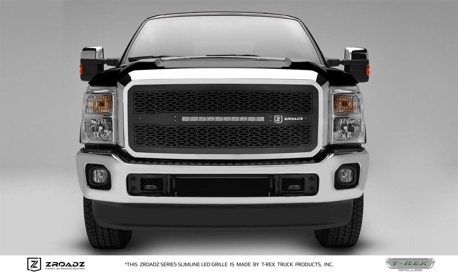 ZROADZ Z315461 - T-REX 2011-2016 Super Duty  Grille, Black, 1 Pc, Insert, Incl. (1) 20 inch LED - PN #