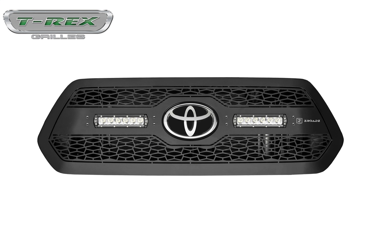ZROADZ Z319511 - T-REX 2018-2021 Tacoma Grille, Black, 1 Pc, Insert, Incl. (2) 6 inch LEDs - PN # ZROADZ Z319511 - T-REX 2018-2021 Tacoma Grille, Black, 1 Pc, Insert, Incl. (2) 6 inch LEDs - PN #
