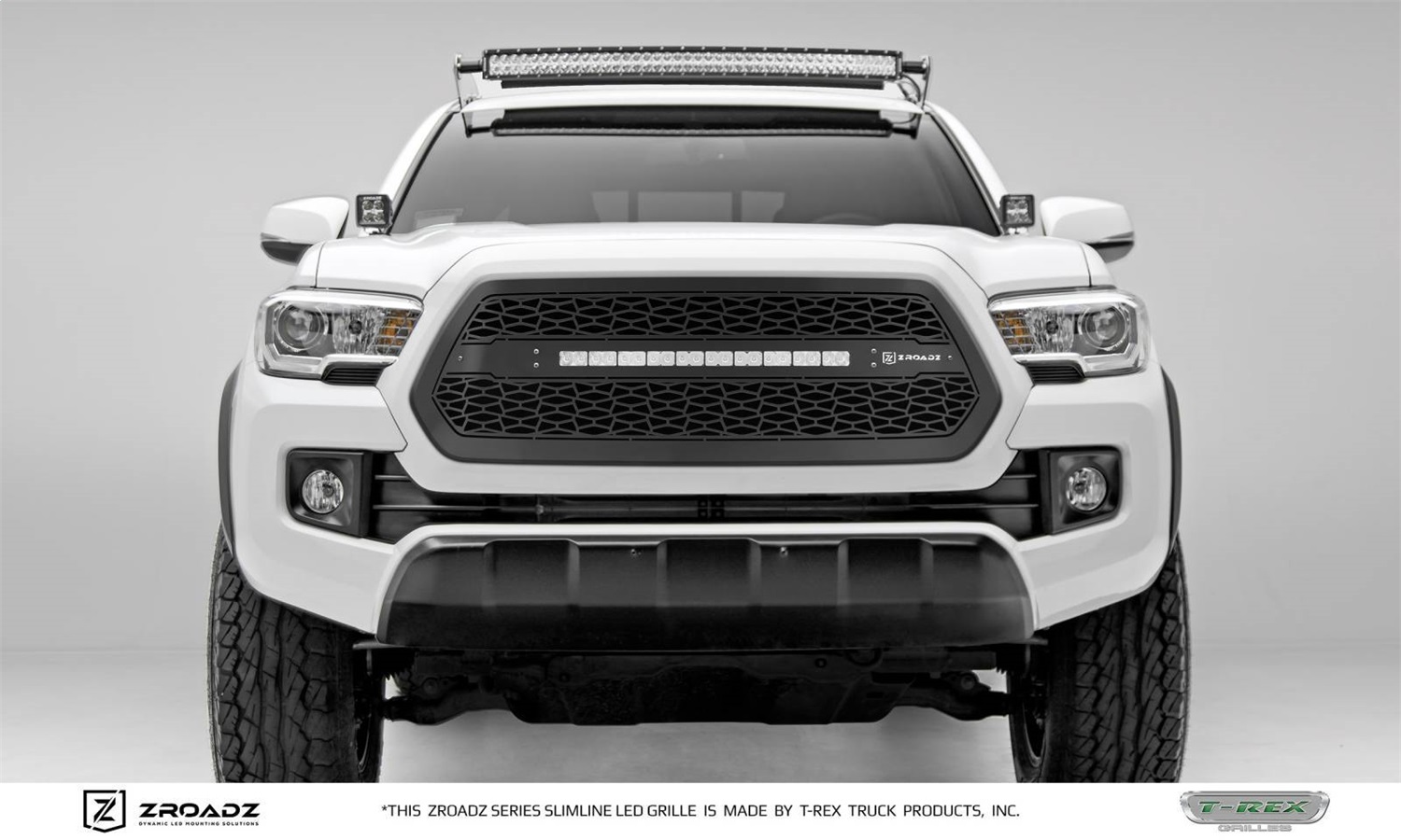 ZROADZ Z319411 - T-REX 2016-2017 Tacoma  Grille, Black, 1 Pc, Insert, Incl. (1) 20 inch LED - PN #