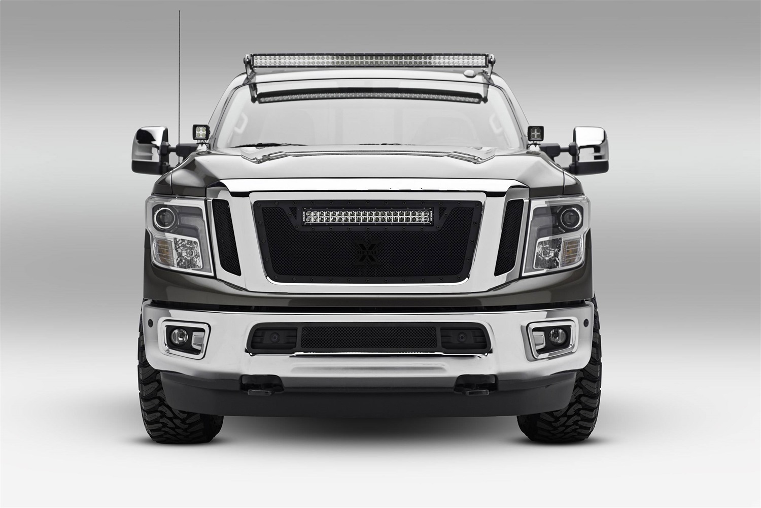 ZROADZ Z337181 -  Front Roof LED Bracket, Black, Mild Steel, Bolt-On, to mount (1) 50 Inch  or similar style Straight LED Light Bar