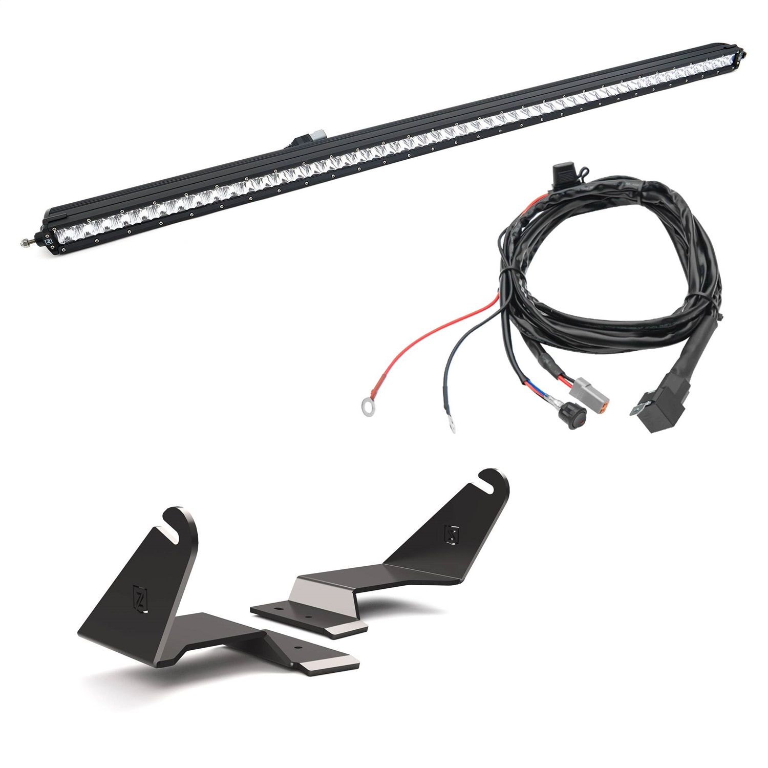 ZROADZ Z335411-KIT - Front Roof LED Kit; Incl. [1] 50 in. LED Light Straight Saingle Row Slim Light Bar And Universal Wiring Harness;