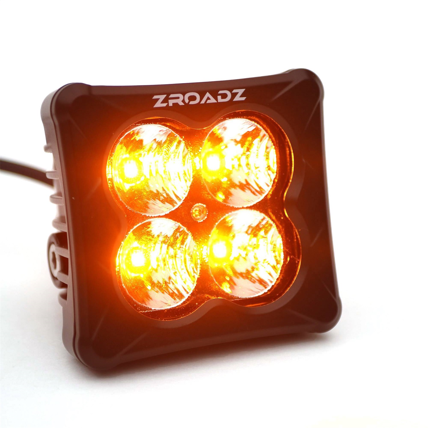 ZROADZ Z30BC12W-D3A - G2 LED Light Pod; Incl. [1] 3 in. Amber LED Flood Beam Pod Light;
